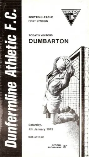 Programme: Dunfermline Athletic, 4 Jan 1975