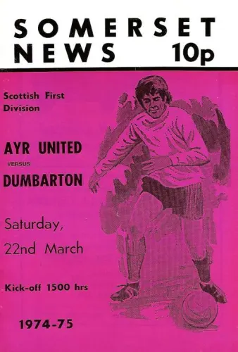 Programme: Ayr United, 22 Mar 1975