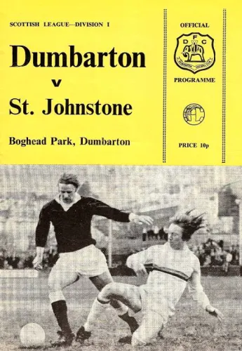 Programme: St Johnstone, 5 Apr 1975