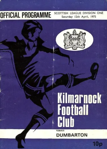 Programme: Kilmarnock, 12 Apr 1975