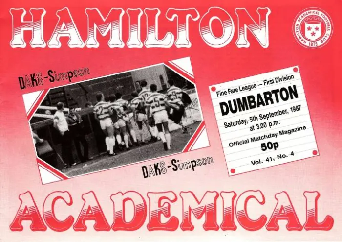 Programme cover