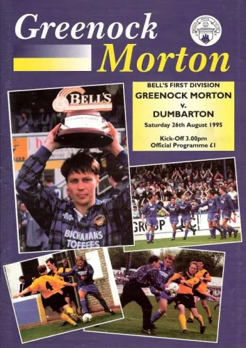 Programme: Greenock Morton, 26 Aug 1995