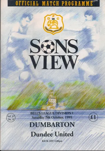 Programme: Dundee United, 7 Oct 1995