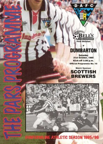 Programme: Dunfermline Athletic, 21 Oct 1995