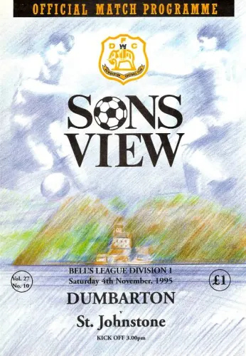Programme: St Johnstone, 4 Nov 1995