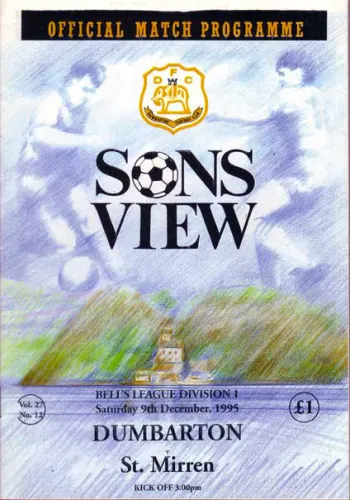 Programme: St Mirren, 9 Dec 1995