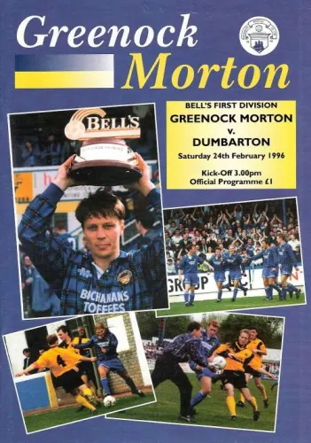 Programme: Greenock Morton, 24 Feb 1996