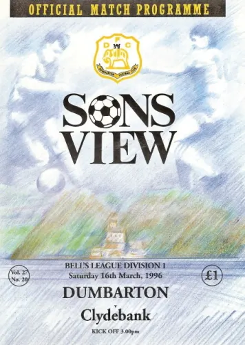 Programme: Clydebank, 16 Mar 1996