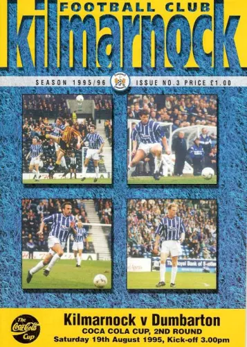 Programme: Kilmarnock, 19 Aug 1995