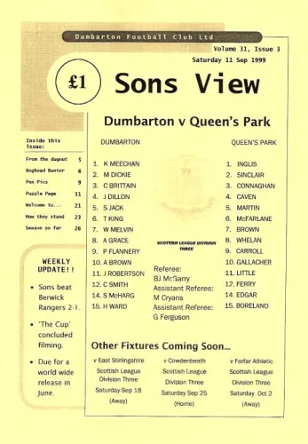 Programme cover