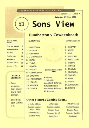 Programme cover