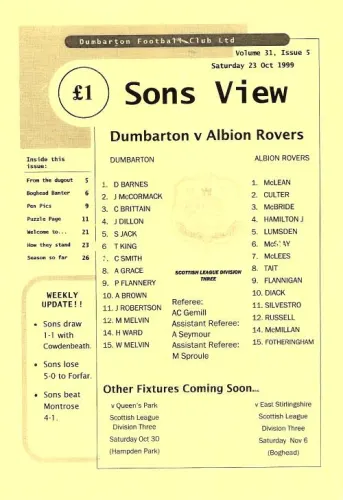 Programme cover