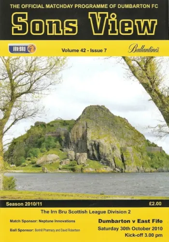 Programme: East Fife, 30 Oct 2010
