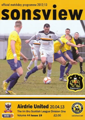 Programme: Airdrie, 20 Apr 2013